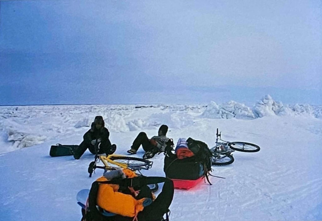 cycling from russia to sakhalin over sea ice 